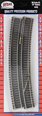 24" Radius SnapTrack (6) Code 83 HO Scale