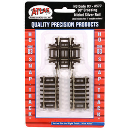 90-Degree Crossing Code 83 HO Scale