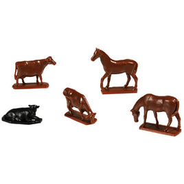 Cows & Horses (12) HO Scale