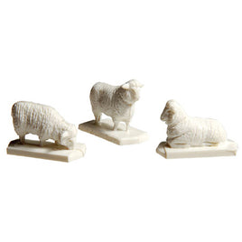 Sheep - 18 White & 1 Black HO Scale  779