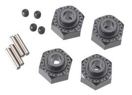 Aluminum Hex Hub 12mm Black (4)