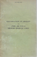 Identification of Aircraft for Army Air Forces Ground Observer Corps Book