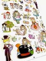 Alice in Wonderland Stickers