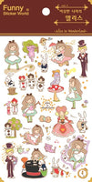 Alice in Wonderland Stickers