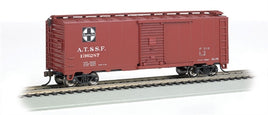 Steam-Era 40' Steel Boxcar - Ready to Run - Silver Series(R) -- Santa Fe 136287 (Boxcar Red, black, white, Square Logo)