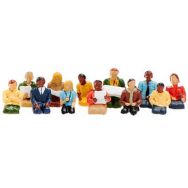 Waist-up Seated Passengers (12) HO Scale