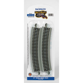 EZ Track 22" Radius Curved N/S (4) HO Scale