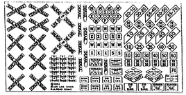 Railroad Signs 1900-Present (Black, White) HO