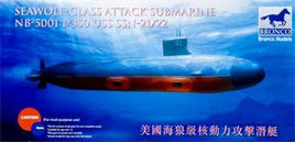 USS SSN21/22 Seawolf Class Attack Submarine (1/350 Scale) Plastic Boat Model Kit