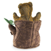 Bear in Tree Stump Hand Puppet