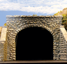 Double Track Random Stone Tunnel Portal