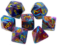 Festive: Mosaic Yellow Poly Dice Set (7)