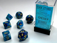 Phantom Polyhedral Teal/Gold Dice Set (7)