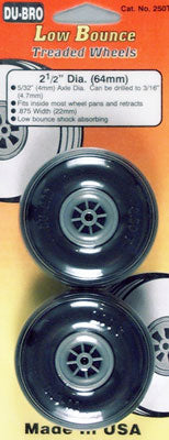 Treaded Wheels 2-1/2" (2)