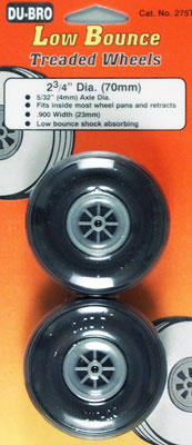 Treaded Wheels 2-3/4" (2)