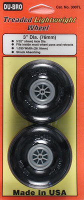 Treaded Lite Wheels 3" (2)