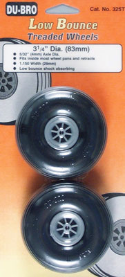 Treaded Wheels 3-1/4" (2)