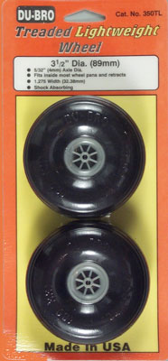 Treaded Lite Wheels 3-1/2 (2)