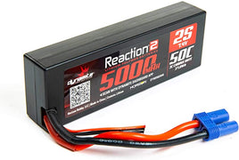 Reaction2 7.4V 5000mAh 2S 50C LiPO, Hardcase HC5