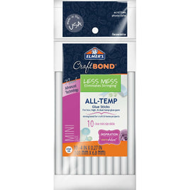 Elmer's Craft Bond Less Mess All-Temp Mini Glue Sticks 10 Count