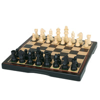 15" Dark Wood Chess Set