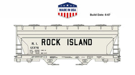 ACF 2-Bay Covered Hopper Kit Rock Island #12376