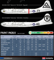 USAAF B-29A Superfortress "Enola Gay & Bockscar" (1/72 Scale) Aircraft Model Kit