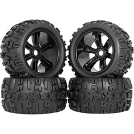 Arrma Backflip LP 4S Tire 3.8 Glued Black (2 Pack)