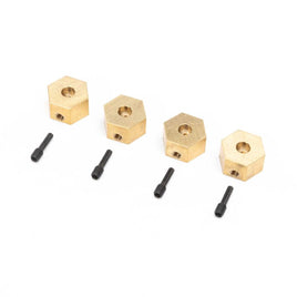 Brass UTB18 Hex Hubs (4 Pack)