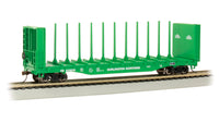 HO 52' Centerbeam Bulkhead Flatcar Ready to Run Burlington Northern #615816