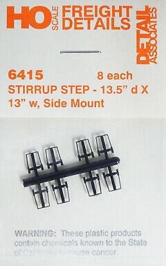 Slant Side Mount Freight Car Stirrups (Pack of 8)