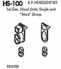 SP Pewter Single & Mars Group Headlight Hood Unit