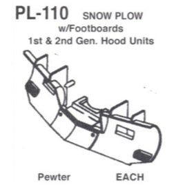 Scale Snow Plow Medium Height 1&2 Gen Hood Units