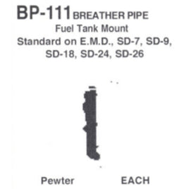 Breather Pipe for SD-7 SD-9 Fuel Tank