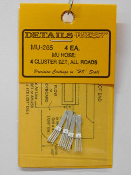 MU Hose 4 Cluster Set (Pack of 4)