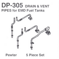 Drain & Vent Pipes For Hood Unit Fuel Tanks