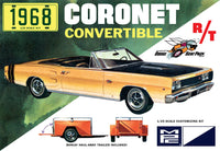 1968 Dodge Coronet Convertible with Trailer (1/25 Scale) Plastic Vehicle Model Kit