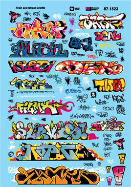 Graffiti Decal Set Modern Train & Street Graffiti