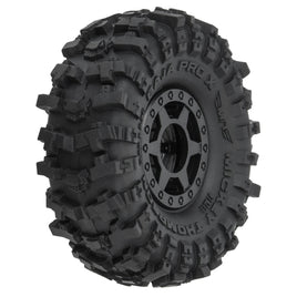 1/24 Mickey Thompson Baja Pro X F/R 1.0" MTD 7mm Black Holcomb (4 Pack)