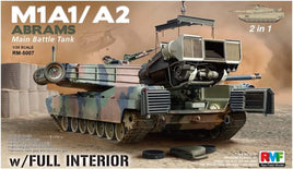 M1A1 M1A2 Abrams with Full Interior (1/35 Scale) Plastic Military Model Kit