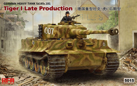 Tiger I Late (1/35 Scale) Plastic Military Model Kit