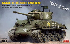 M4A3E8 Sherman (1/35 Scale) Plastic Military Model Kit