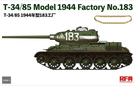 Rye Field Model T-34/85 Model 1944 Factory No.183 (1/35 Scale) Plastic Military Model Kit