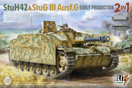 Blitz 2 in 1 StuH42 & StuG.III Ausf.G Early (1/35 Scale) Plastic Military Model Kit