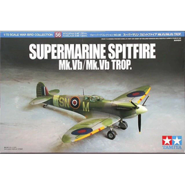 Supermarine Spitfire Mk.Vb / Mk.Vb Trop (1/72 Scale) Plastic Aircraft Model Kit