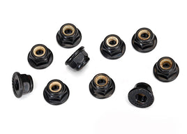 4mm Flanged Nylon Locking Serrated Nuts