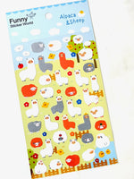 Alpaca & Sheep Flat Stickers