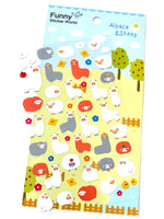 Alpaca & Sheep Flat Stickers