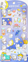 Nekoni Space Kitty Flat Stickers