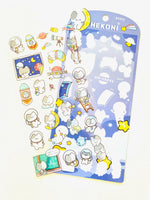 Nekoni Space Kitty Flat Stickers